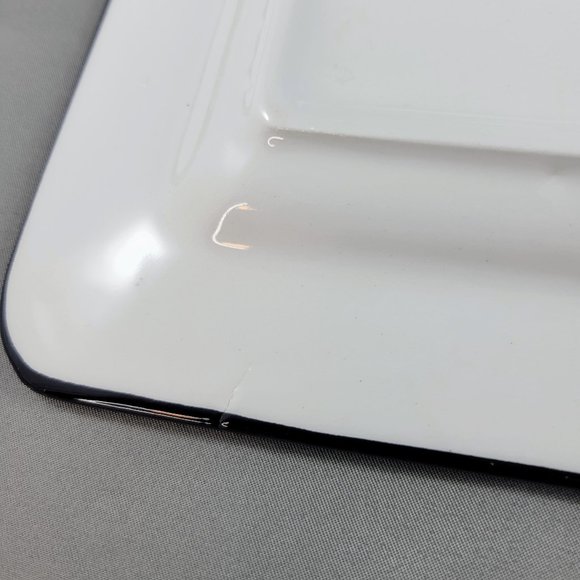 London Brunelli Cities Salad Plate Square 7.5” Made In Italy Black White Read - Picture 6 of 8